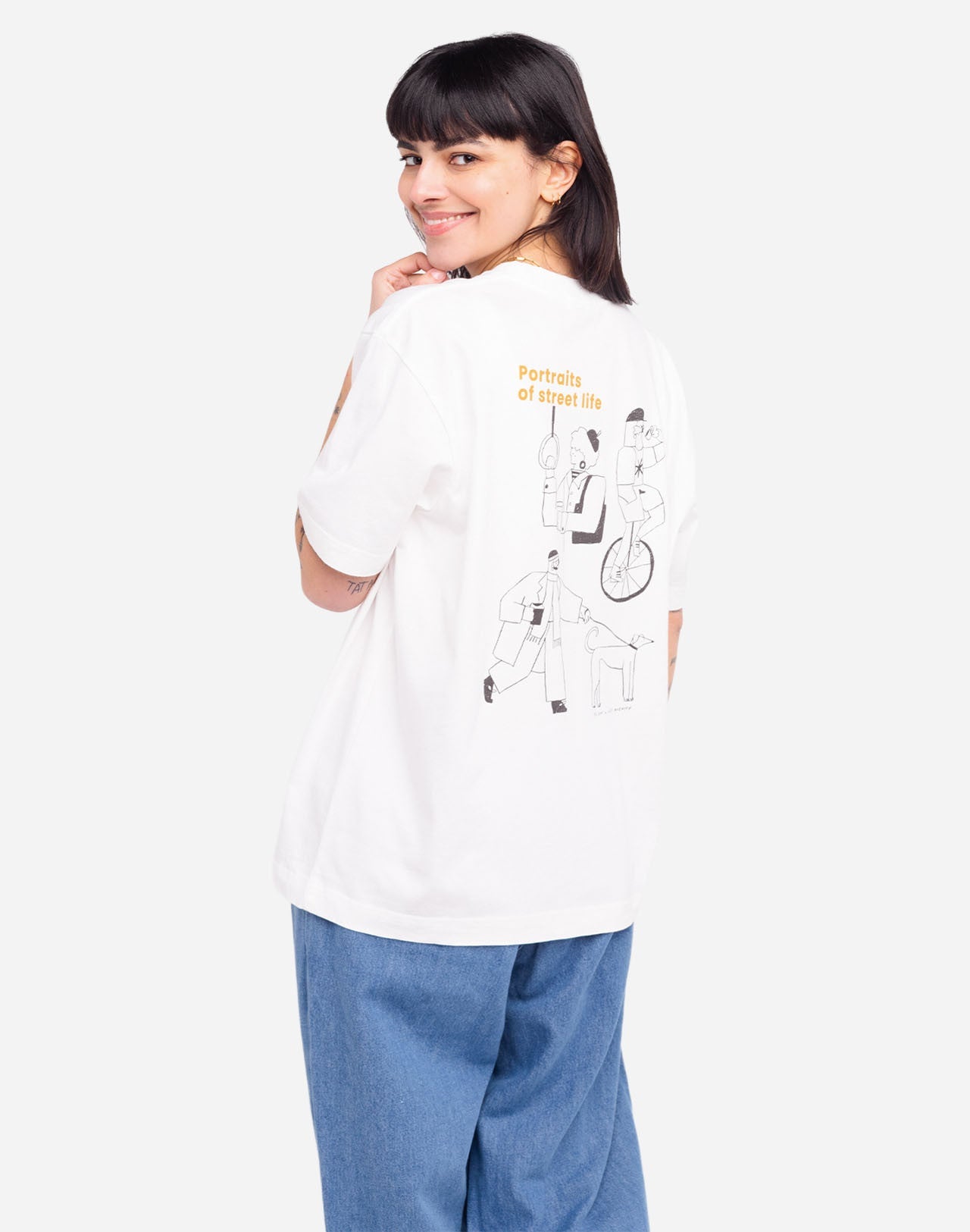 Tshirt ample People écru