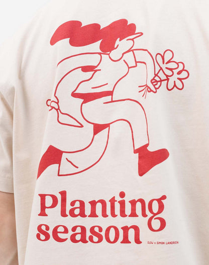 Tshirt ample Planting crème