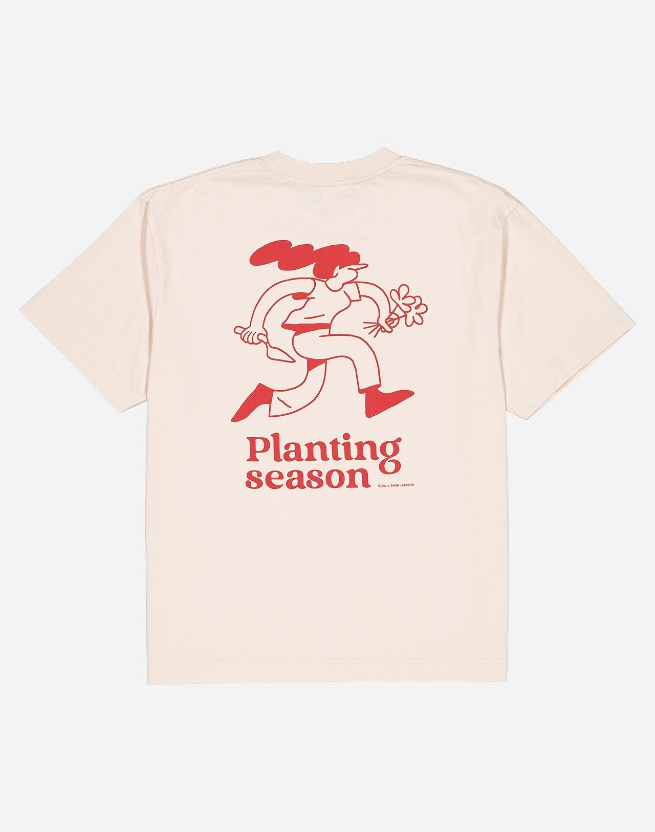 Tshirt ample Planting crème