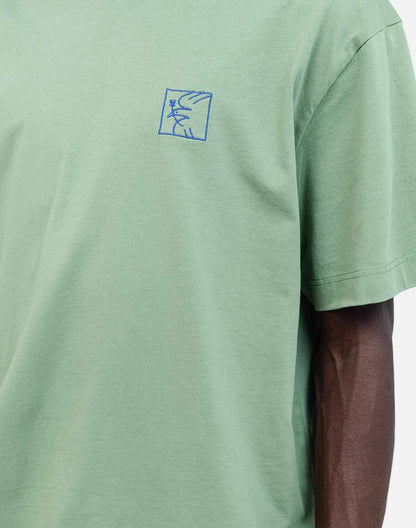 Tshirt ample Pomba vert sauge