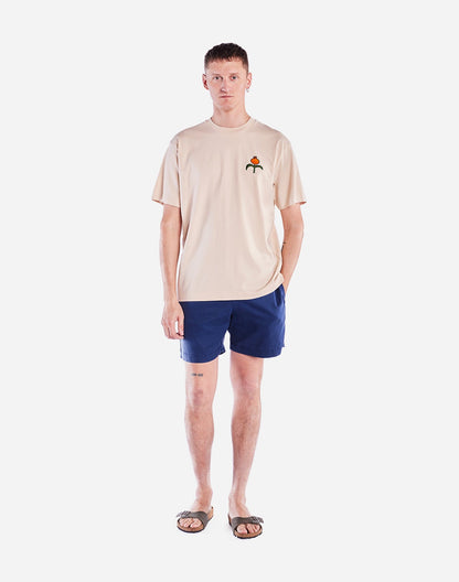 T-shirt ample Poppies crème