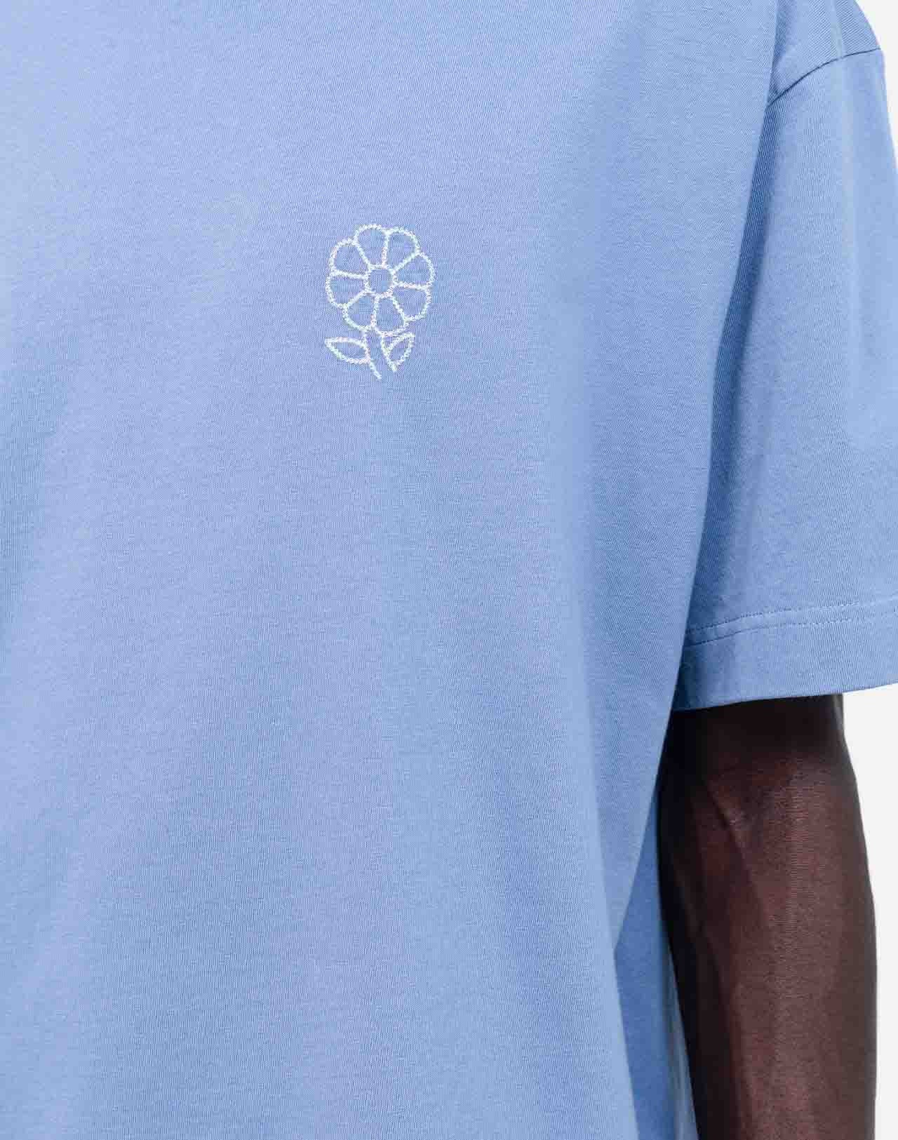 Tshirt ample Simple Life bleu azur
