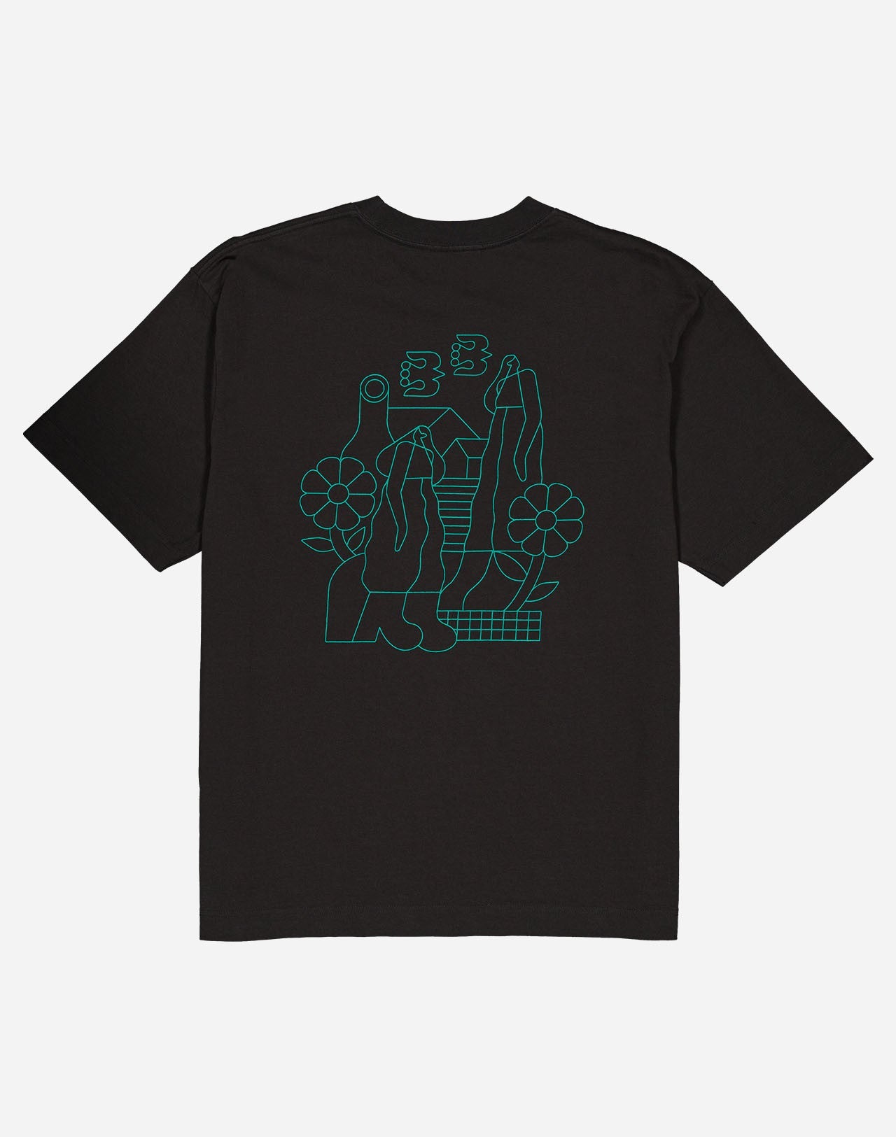 Tshirt ample Simple Life noir carbone