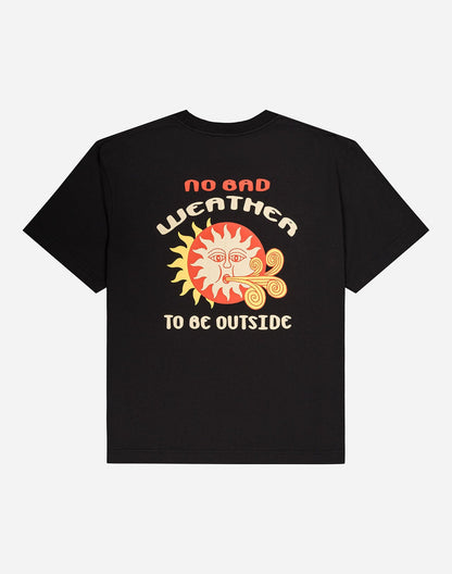 T-shirt ample Weather noir carbone