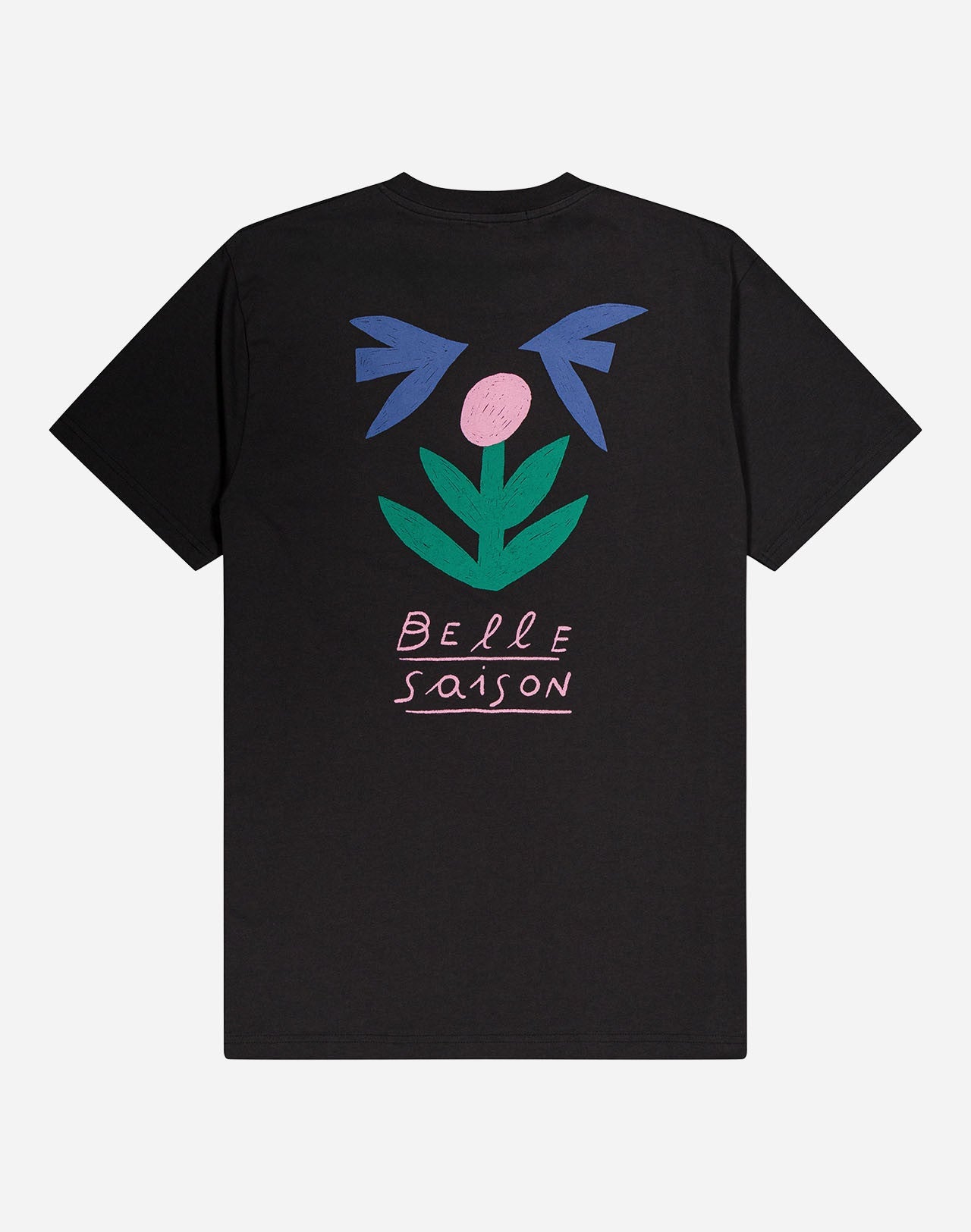 T-shirt Belle saison noir carbone