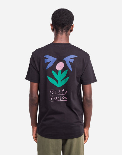 T-shirt Belle saison noir carbone