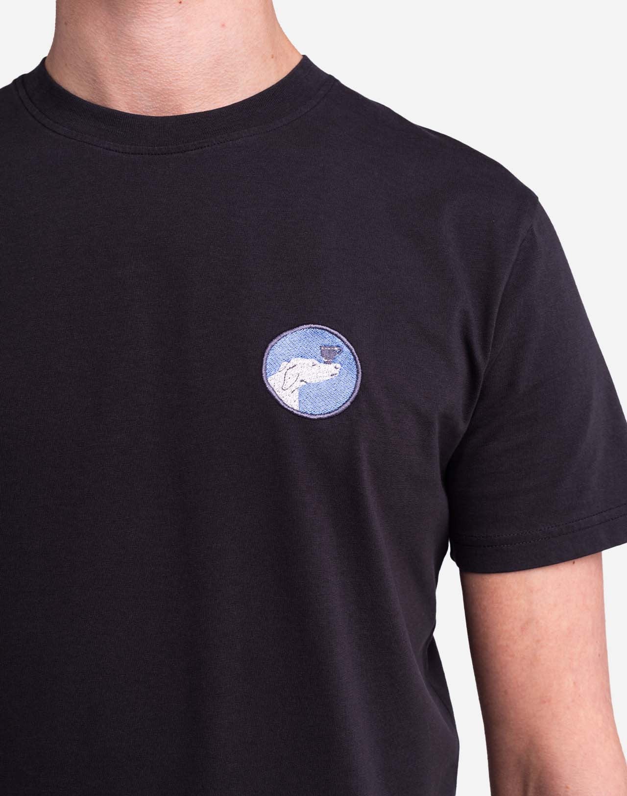 T-shirt Cup noir carbone