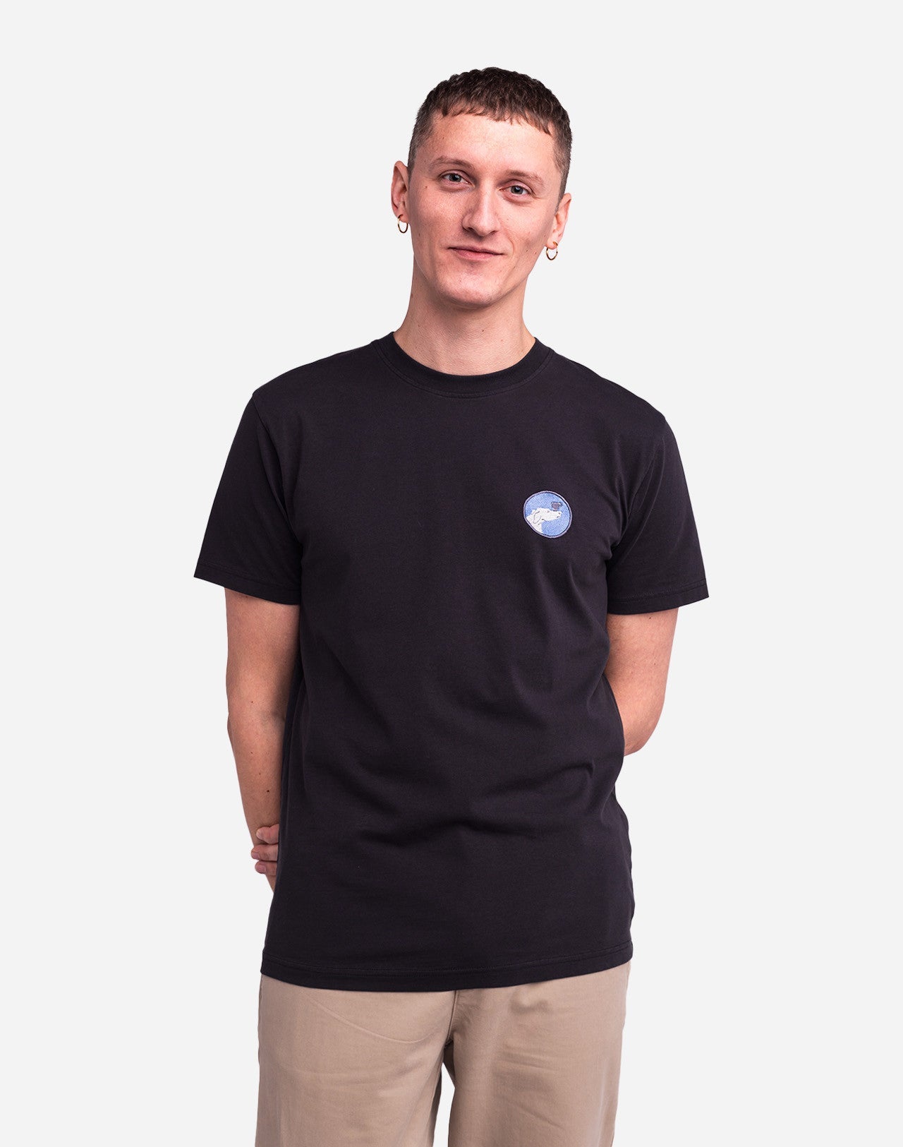 T-shirt Cup noir carbone