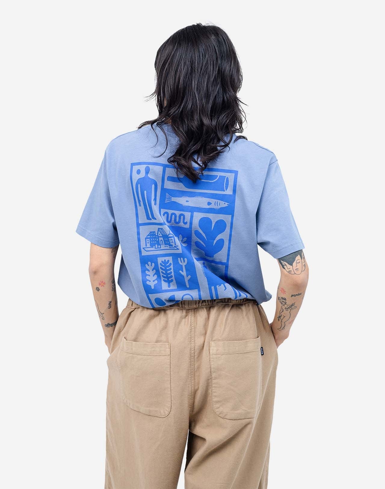 Tshirt Essentials bleu azur
