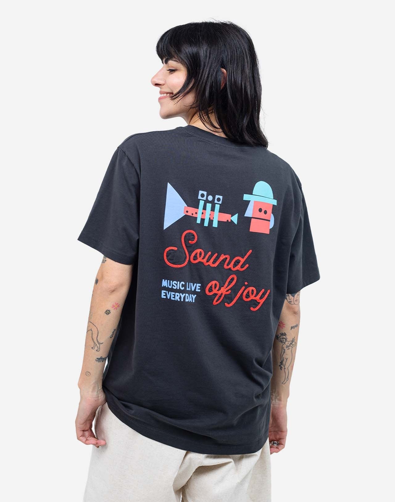 Tshirt Fanfare noir carbone