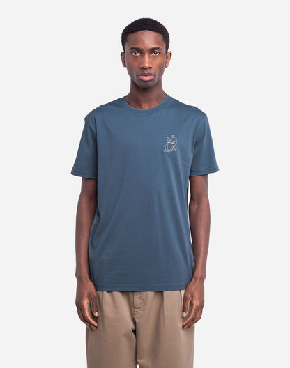 T-shirt Goose bleu acier