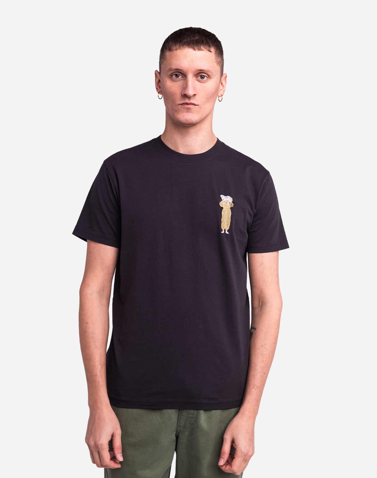 T-shirt Lamb noir Carbone