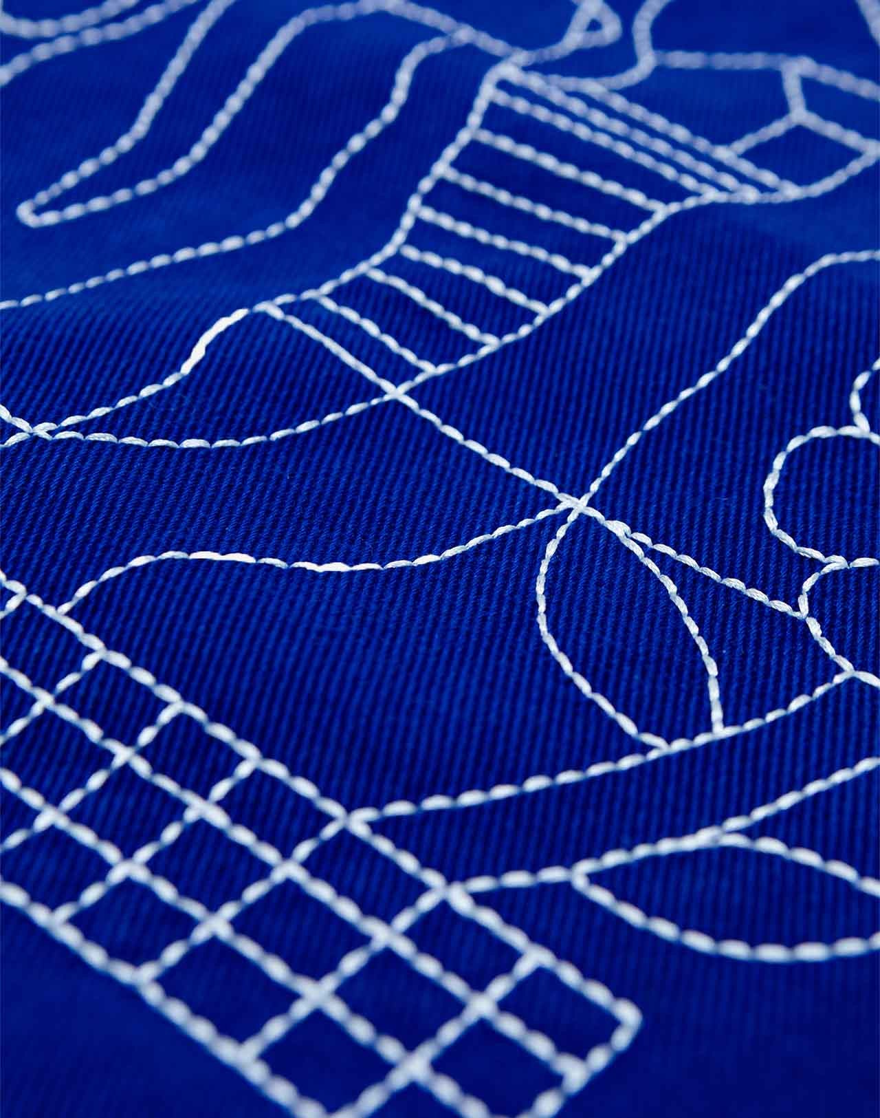 Totebag Toto Simple Life bleu roi