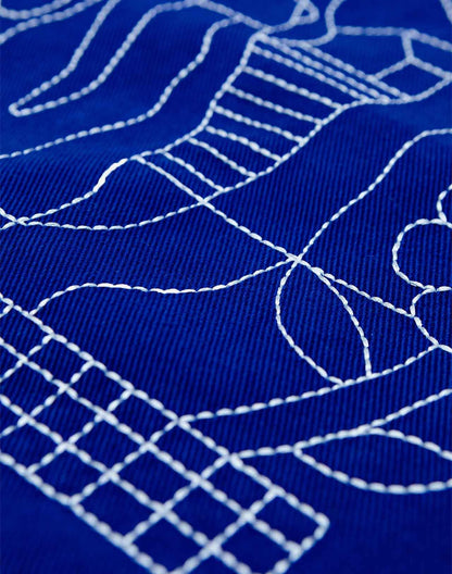 Totebag Toto Simple Life bleu roi