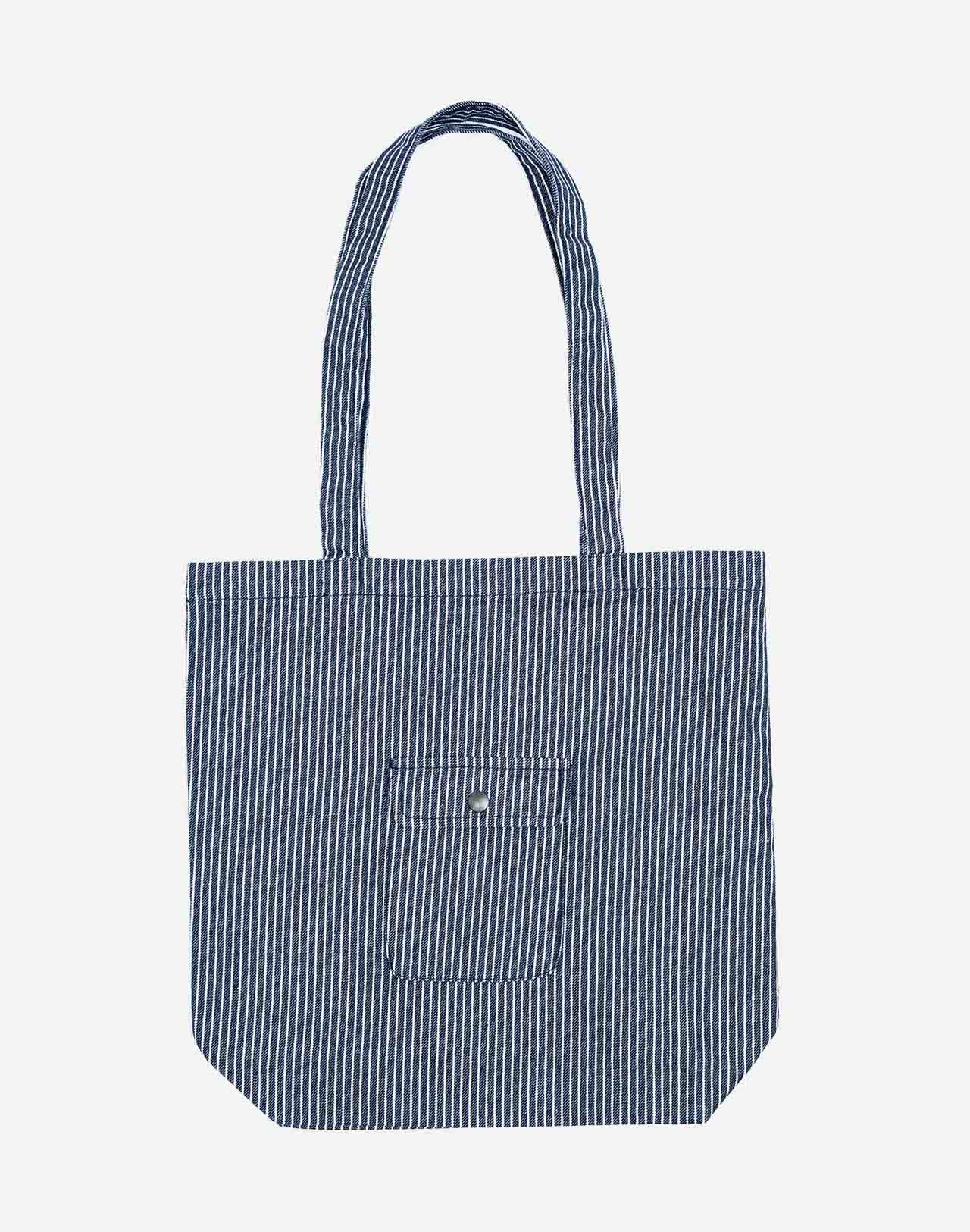 Totebag Toto Stripes denim rayé
