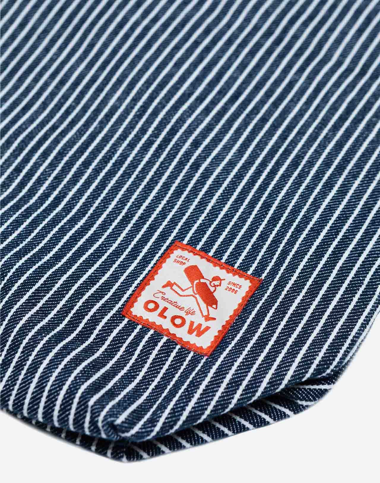 Totebag Toto Stripes denim rayé