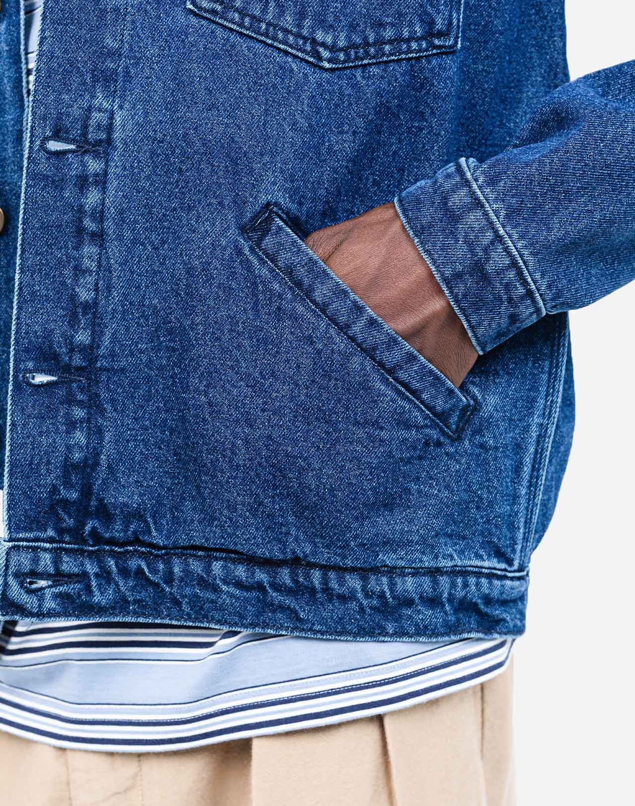 Veste Hekinan Market Plant denim bleu