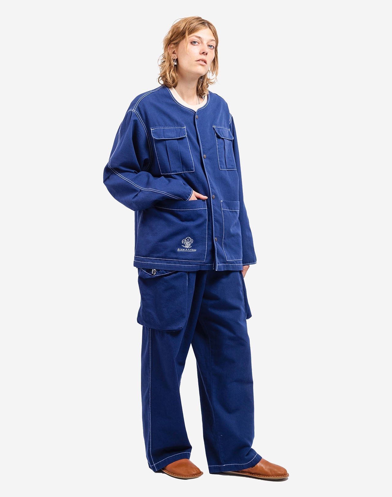Veste Hiro Paint bleu outremer