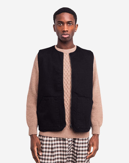Veste sans manches Étrille noire