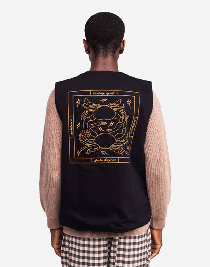 Veste sans manches Étrille noire