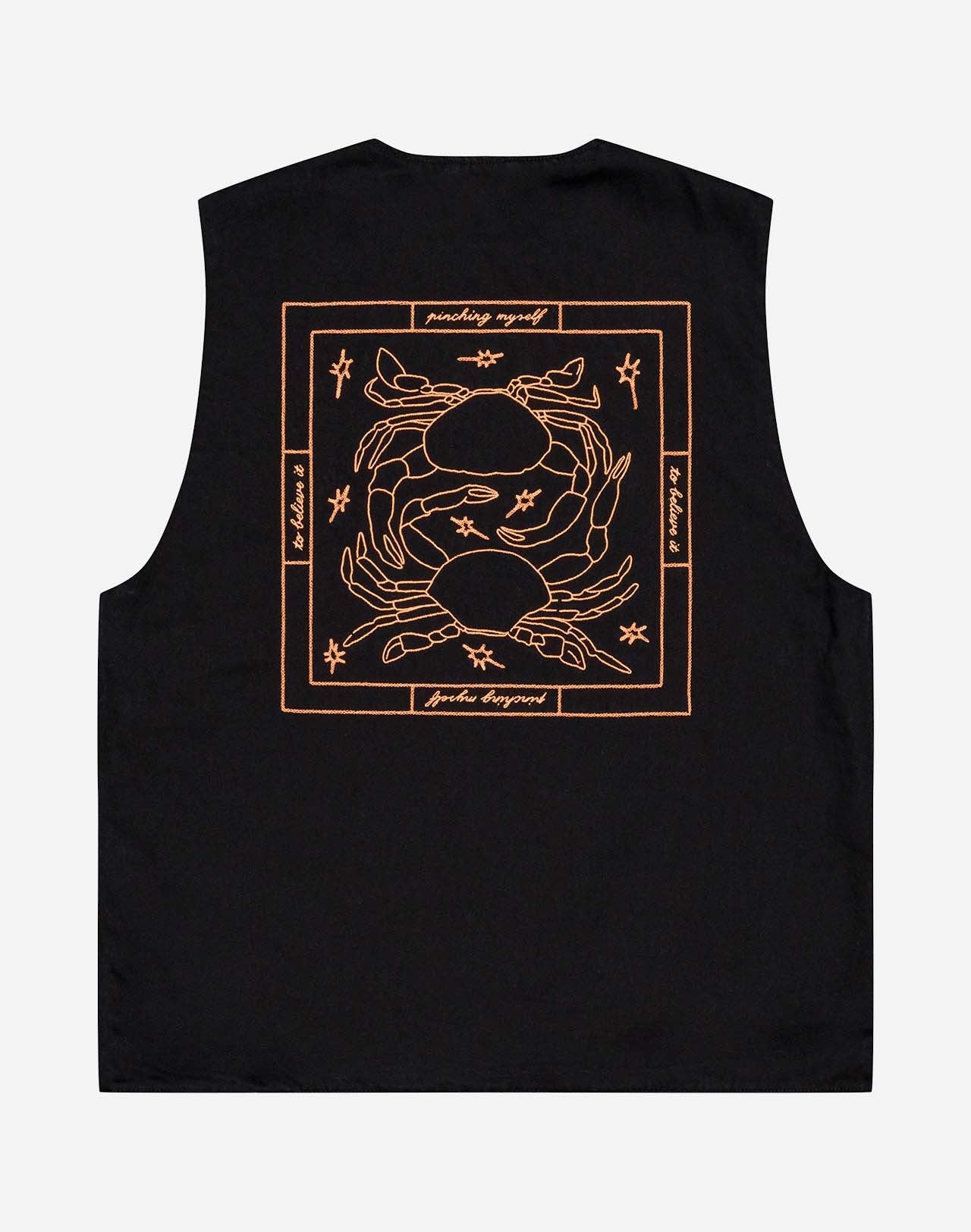 Veste sans manches Étrille noire