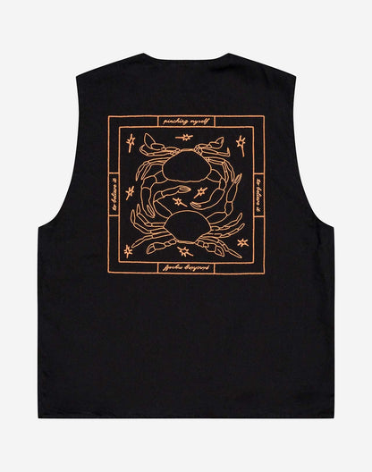 Veste sans manches Étrille noire