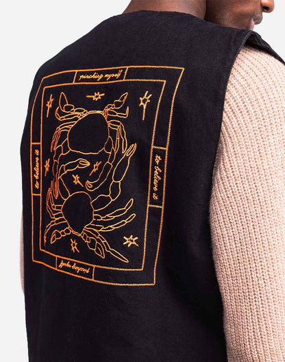 Veste sans manches Étrille noire