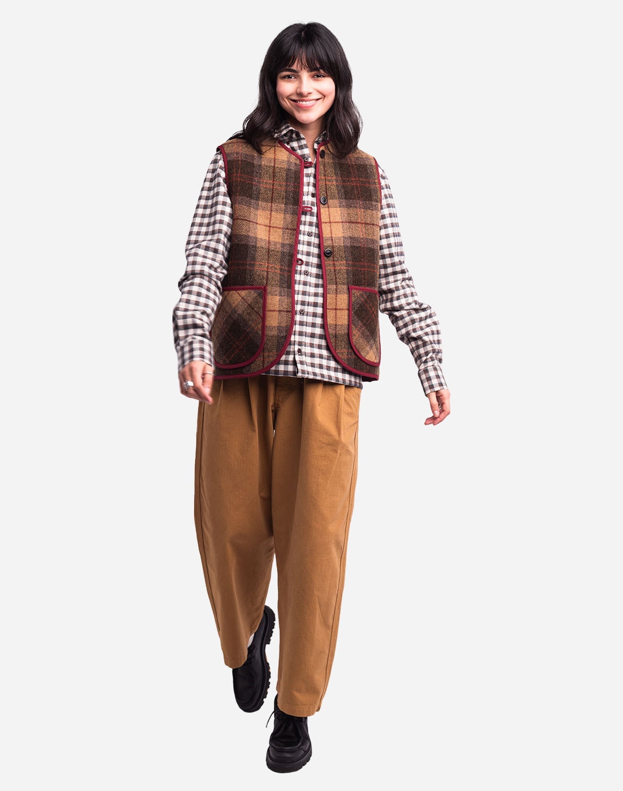 Veste sans manches Shepherd tartan