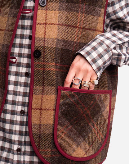Veste sans manches Shepherd tartan